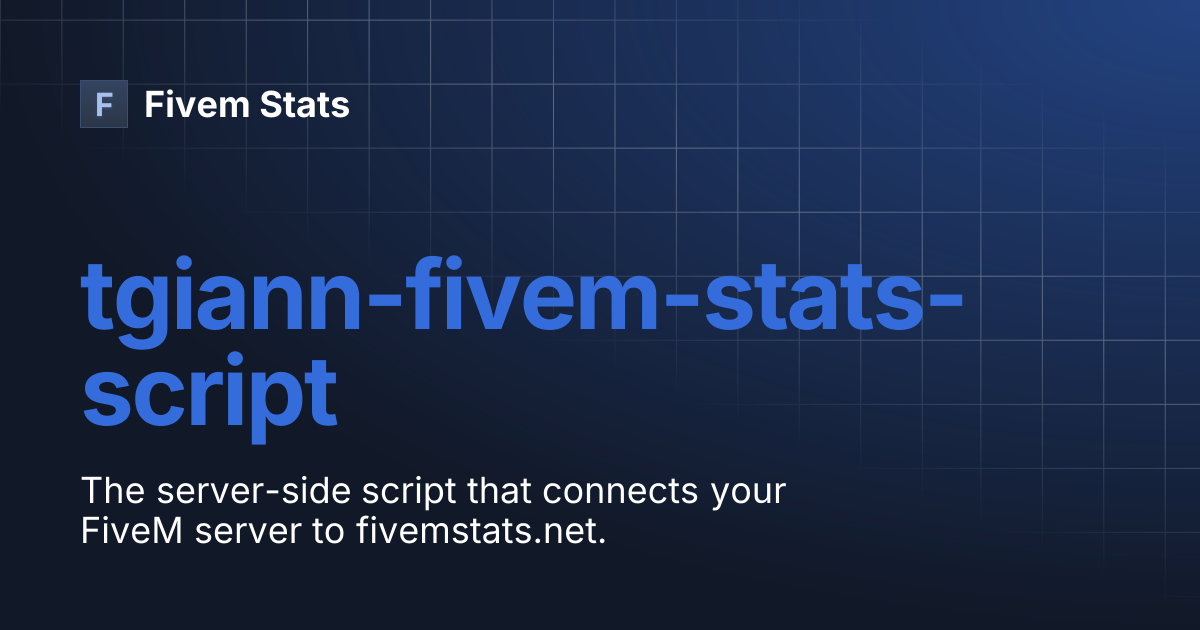 tgiann-fivem-stats-script | Fivem Stats